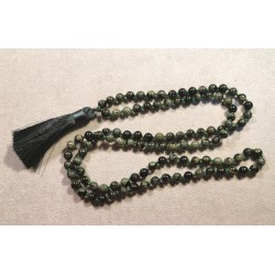Jaspe kambaba - Mala 108 perles 8mm - 4e chakra
